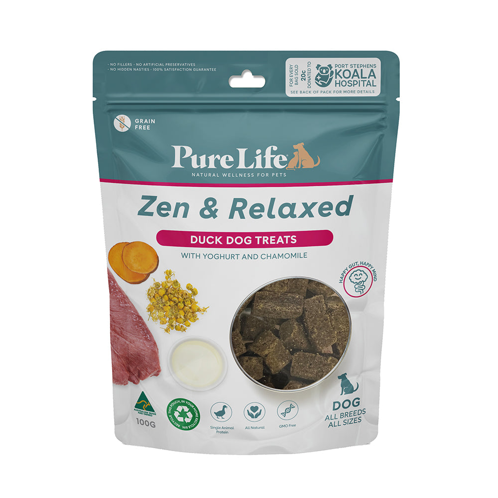 Zen Relax Duck Dog Treats purelifepetfoods