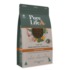 Freeze-Dried Raw-Coated Kibble Chicken & Turkey for Adult Dogs
