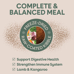 Freeze-Dried Raw-Coated Kibble Lamb & Kangaroo for Adult Dogs