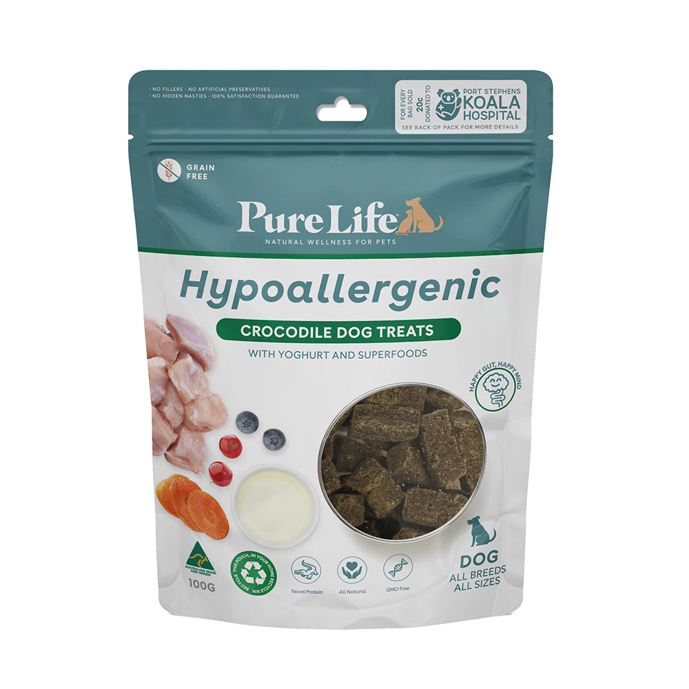 Hypoallergenic Crocodile Dog Treats purelifepetfoods